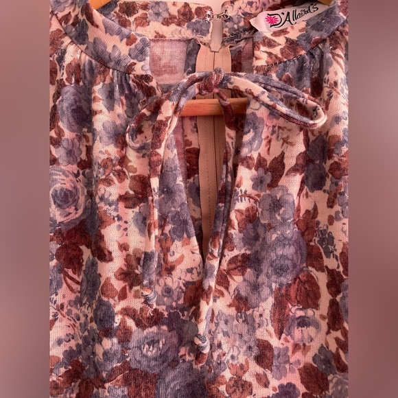 70s Vintage Floral D’Allaird’s dress S/M - Picture 3 of 10